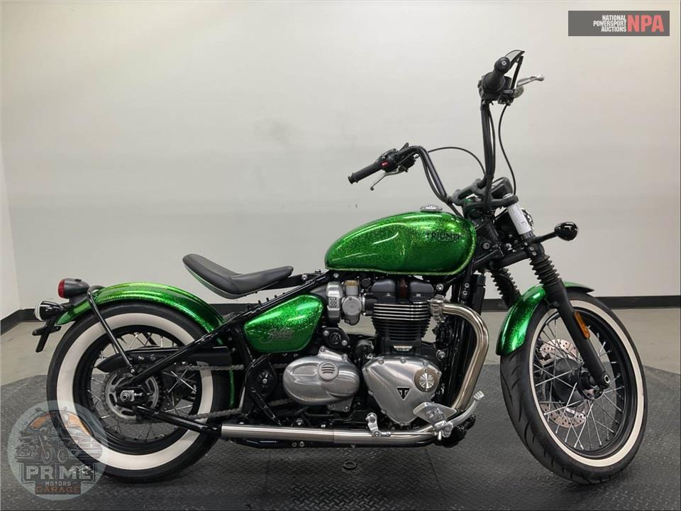 2018 Triumph BONNEVILLE BOBBER (RED/GREEN) — фото 1