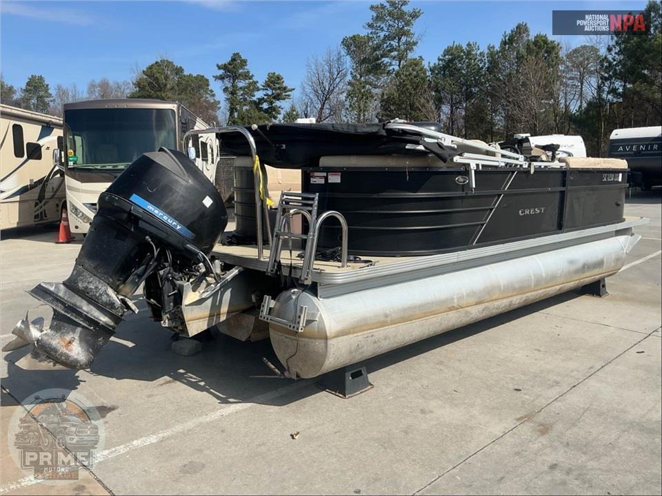 2017 Crest Pontoon 220 SLC CPT CREST I SERIES L=24/E=1 225HP MERC OB — фото 4