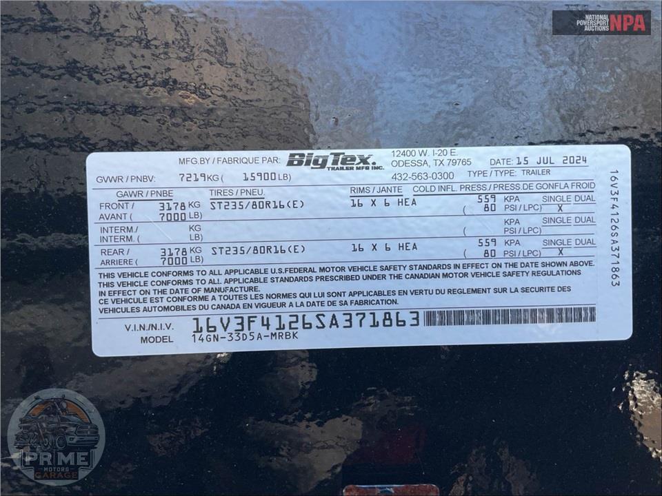 2025 Big Tex Trailers 14GN-30D5A-MRBK — фото 17