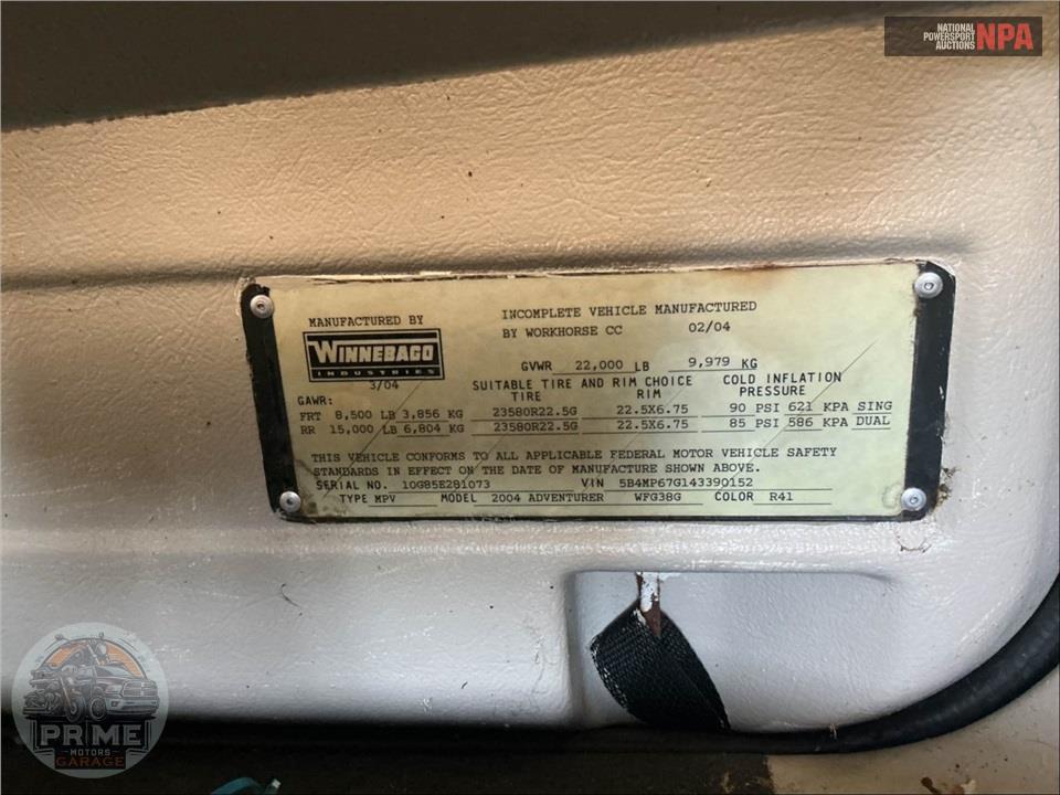 2004 Winnebago M-38G-Ford (**) Adventurer Series — фото 83