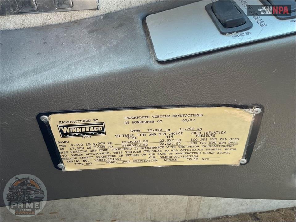 2008 Winnebago M-39W-WORKHORSE - DESTINATION SERIES — фото 69