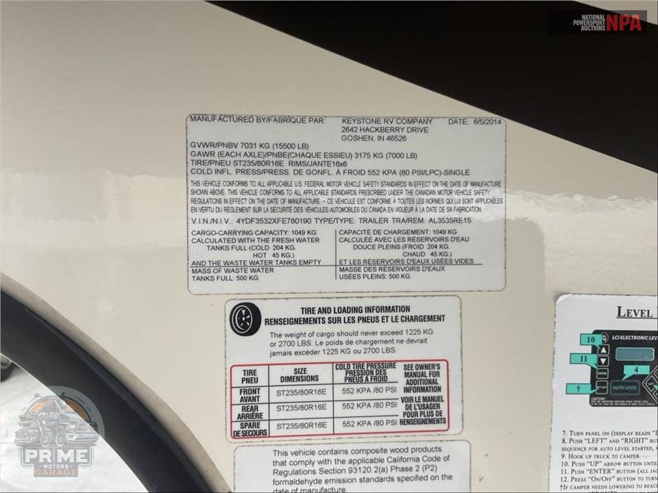 2015 Keystone Rv M-3535 RE - ALPINE FIFTH WHEEL SERIES — фото 60