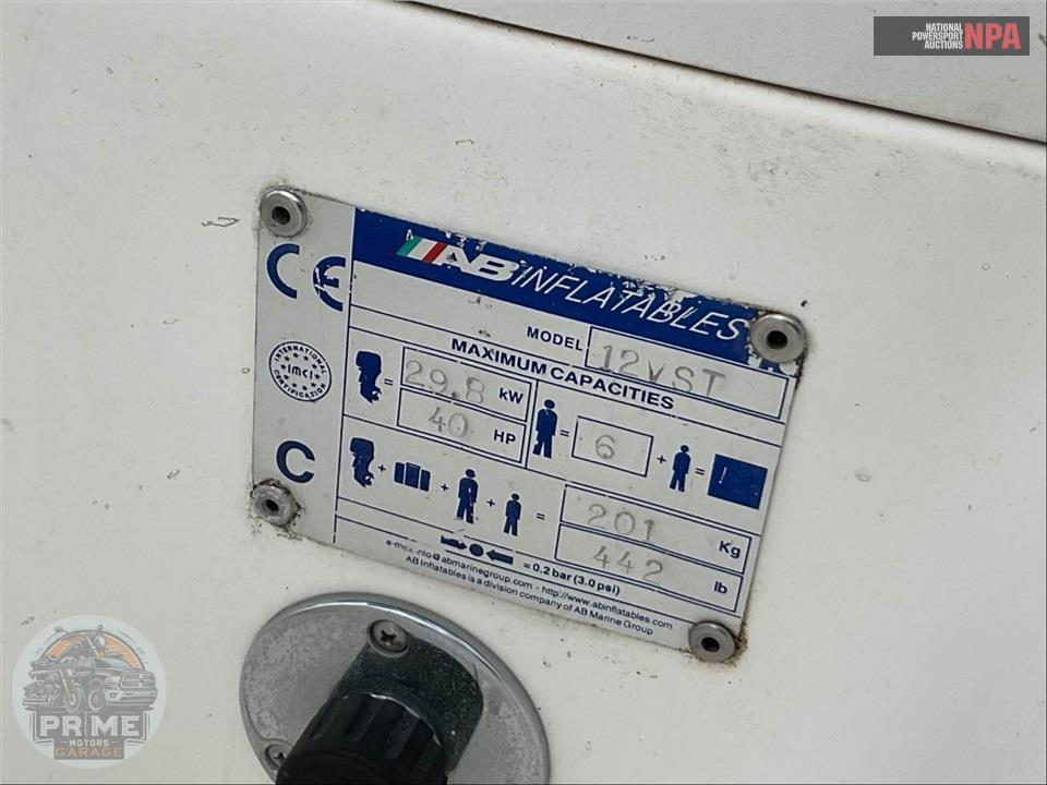 2007 Ab Inflatables 12VST OCEANUS SERIES L=12/E=1 40 HP YAM — фото 6