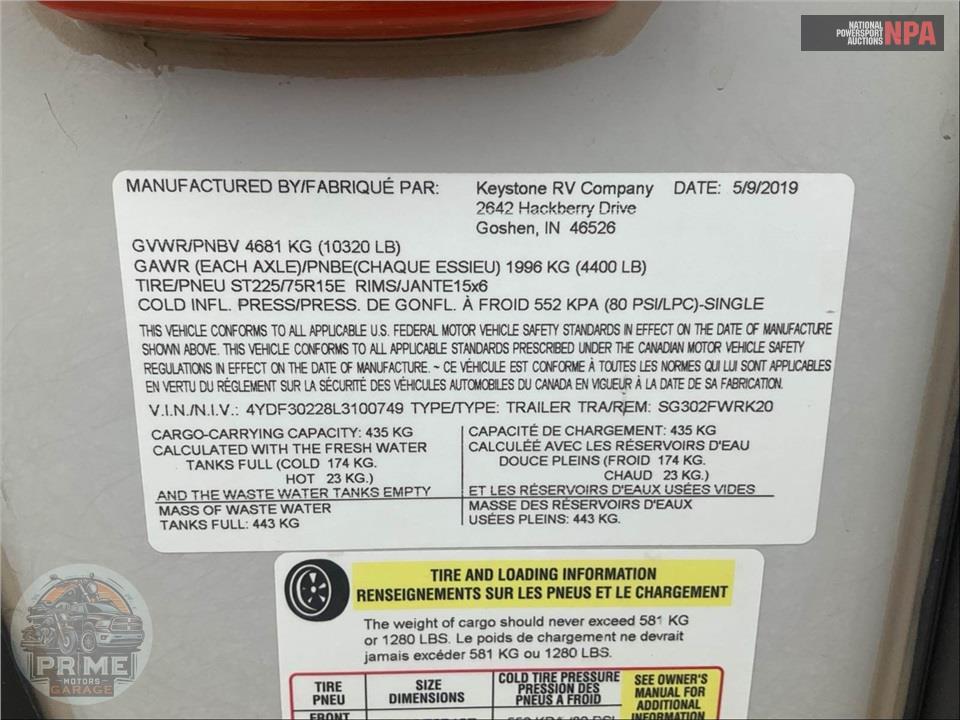 2020 Keystone Rv M-302 FWRK - SPRINGDALE FIFTH WHEEL SERIES — фото 45