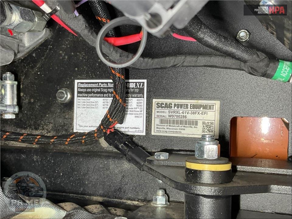 2025 Scag Lawnmower SVRXL-61V-38FX-EFI — фото 14