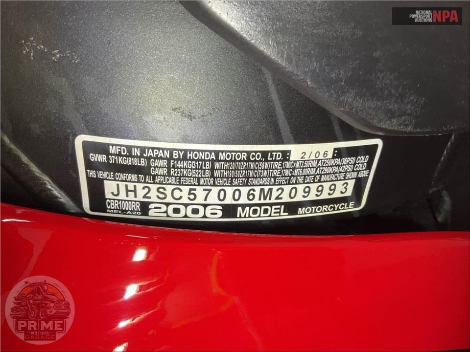 2006 Honda CBR1000RR6 — фото 35
