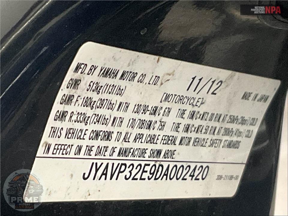2013 Yamaha XVS13CTFD/C V-STAR DELUXE — фото 31
