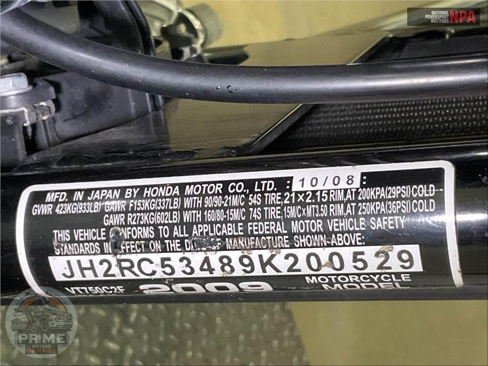 2009 Honda VT750C2F9 SHADOW SPIRIT — фото 35
