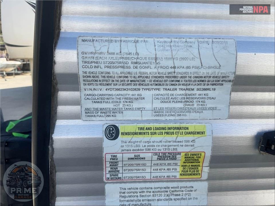 2019 Keystone Rv M-266 RL - SPRINGDALE SERIES — фото 58