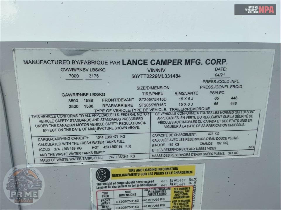 2021 Lance Manufacturing M-2295 -  SERIES — фото 47