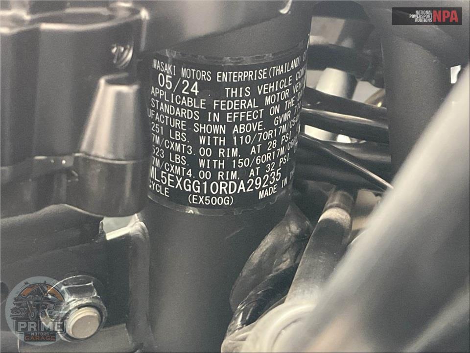 2024 Kawasaki EX500GRFNL NINJA 500 (ABS) — фото 23