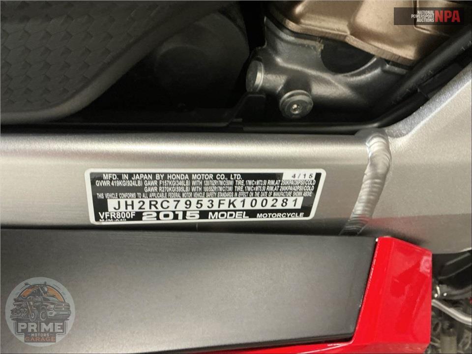 2015 Honda VFR800FDF INTERCEPTOR DELUXE — фото 24