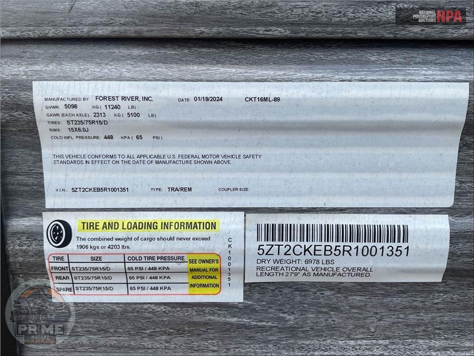 2024 Cherokee By Forest River M-16ML - TIMBERWOLF SERIES — фото 35