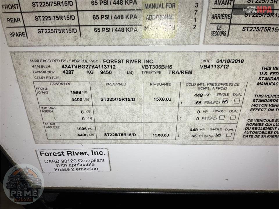 2019 Vibe By Forest River M-306BHS - EXTREME LITE SERIES — фото 44
