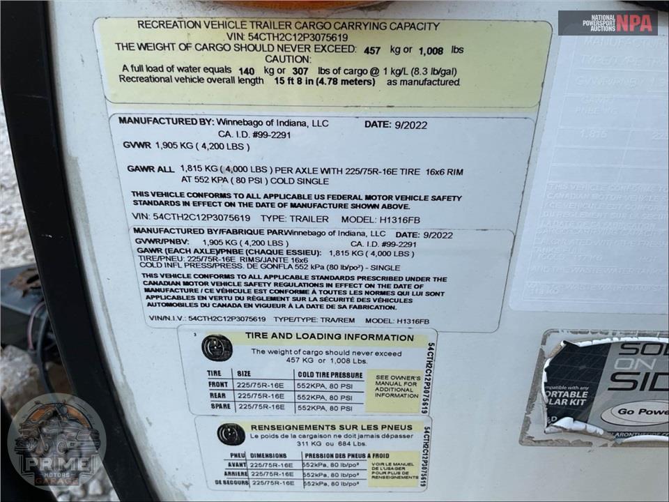 2023 Hike By Winnebago M-1316FB - 100 SERIES — фото 32