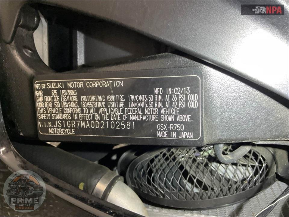 2013 Suzuki GSX-R750L3 — фото 39