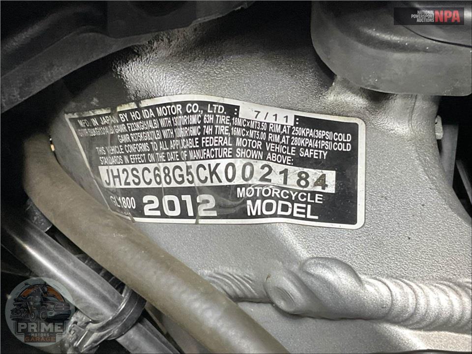 2012 Honda GL1800HPMC GOLDWING — фото 25