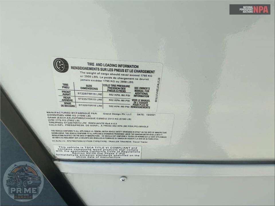 2022 Grand Design Recreational Vehicles M-21G - MOMENTUM G-CLASS TOY HAULER SERIES — фото 36