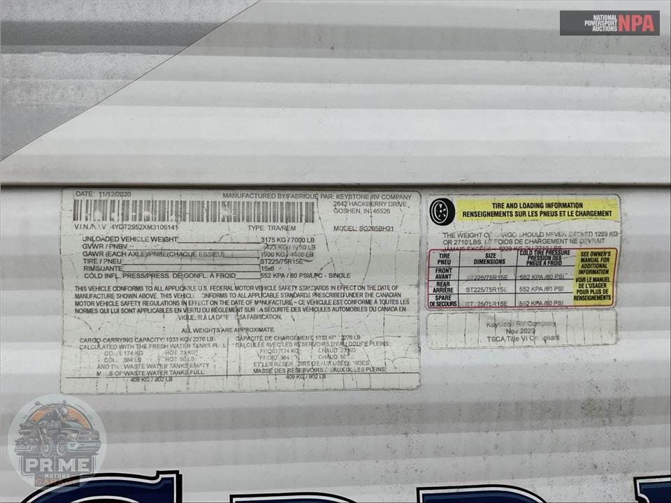 2021 Keystone Rv M-295 BH SPRINGDALE SERIES — фото 43
