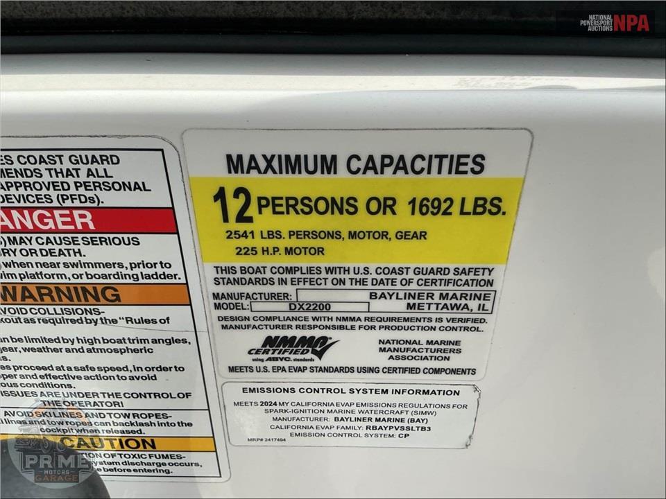 2024 Bayliner Marine DX2200(***) DECK BOAT SERIES L=22/E=1-150HP MERCURY OB — фото 6