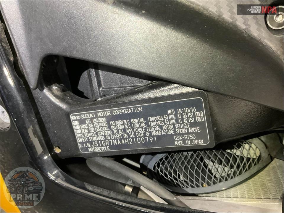 2017 Suzuki GSX-R750L7 — фото 32