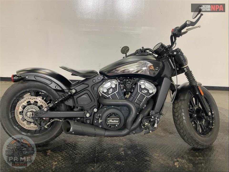 2021 Indian Motorcycle SCOUT BOBBER (ABS, BLACK SMOKE) — фото 1