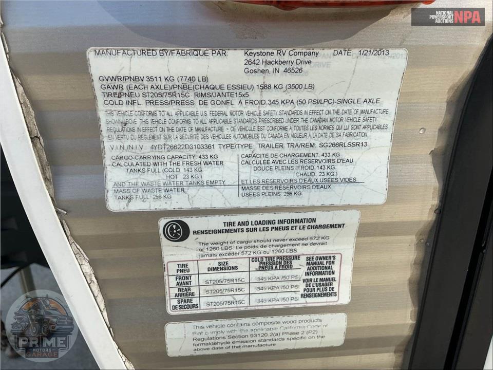 2013 Keystone Rv M-266 RL-SSR - SPRINGDALE SERIES — фото 76