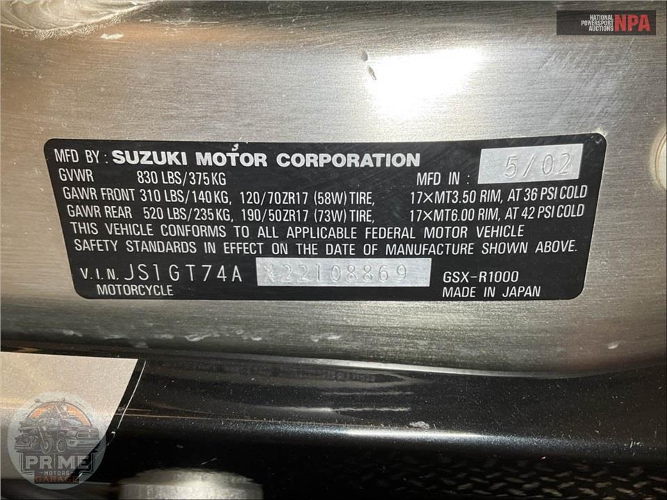 2002 Suzuki GSX-R1000K2 — фото 36