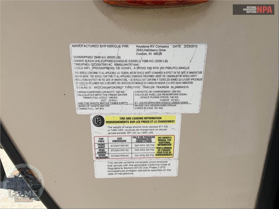 2015 Keystone Rv M-248 RKS - BULLET ULTRA LITE SERIES — фото 39