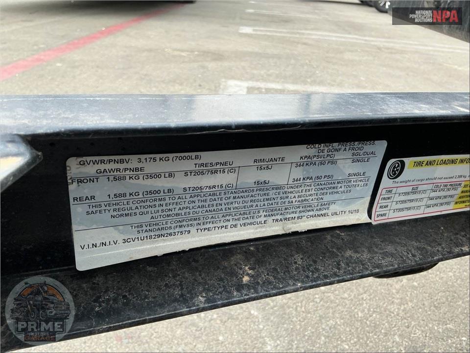 2022 Pj Trailer 1U18- 83" CHANNEL UTILITY — фото 22