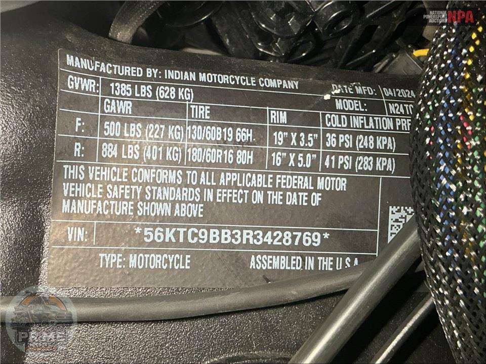 2024 Indian Motorcycle CHIEFTAIN DARK HORSE W/AUDIO (BLACK SMOKE) — фото 56