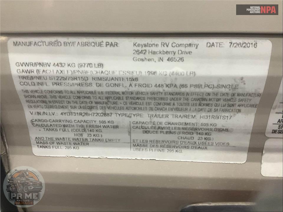 2017 Keystone Rv M-31 RBTS - HIDEOUT SERIES — фото 52