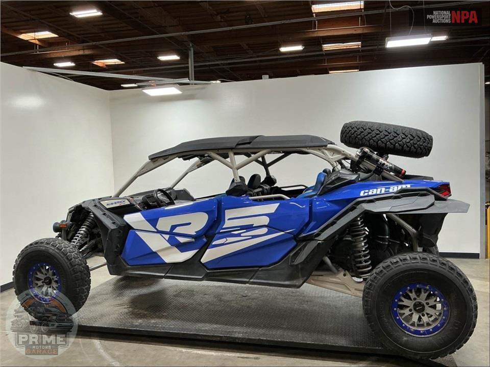 2023 Can-Am MAVERICK X3 MAX X RS TURBO RR 72 (BLUE/TAN/RED) — фото 3