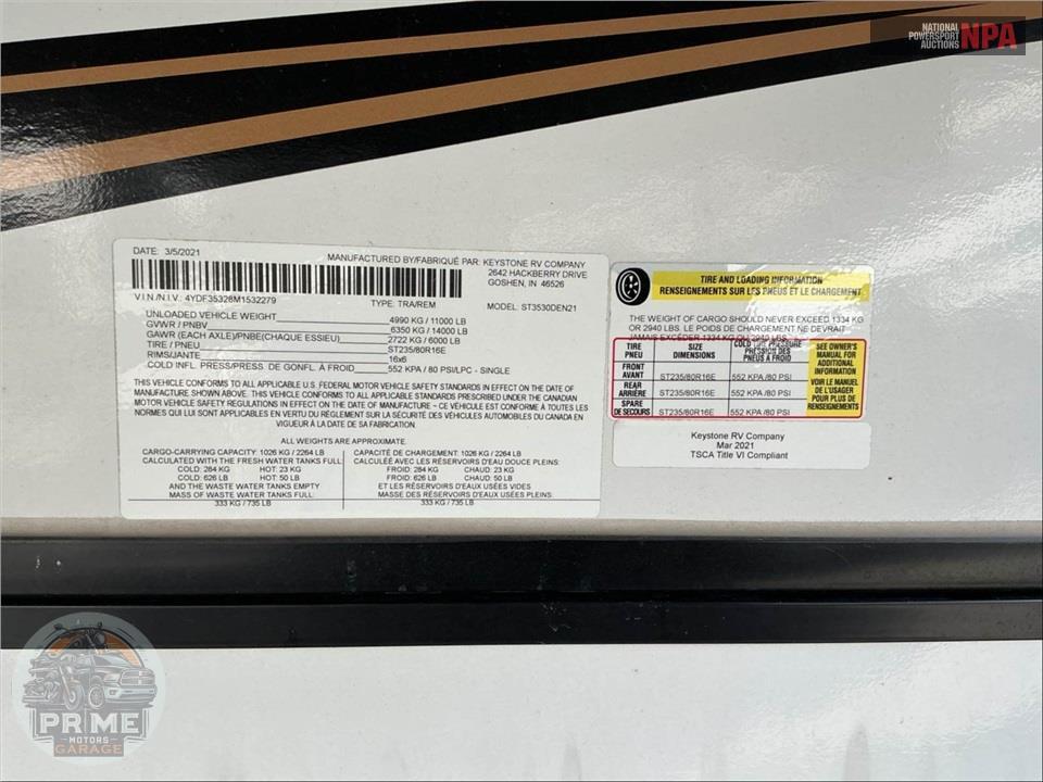 2021 Keystone Rv M-3530 DEN - SPRINTER LIMITED FIFTH WHEEL SERIES — фото 51