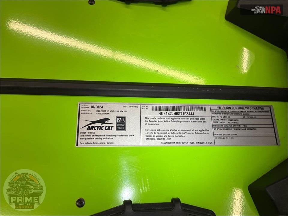 2025 Arctic Cat ZR 858 129 1.25 AWS SNO PRO ES — фото 13