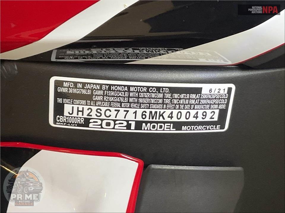 2021 Honda CBR1000RR — фото 21
