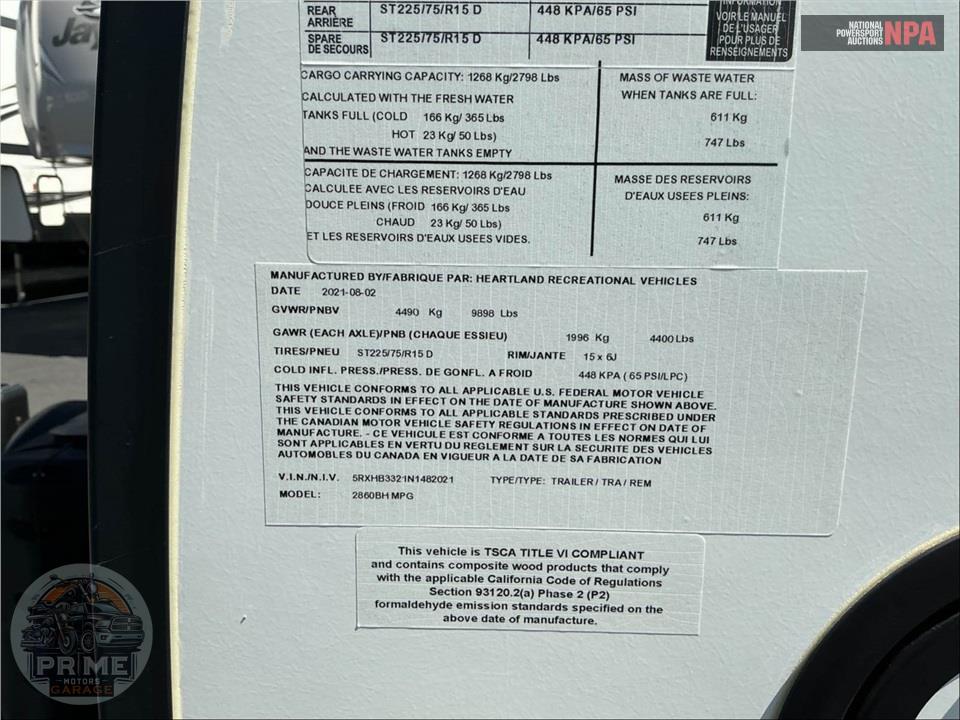 2022 Cruiser Rv M-2860 BH - MPG ULTRA LITE SERIES — фото 44
