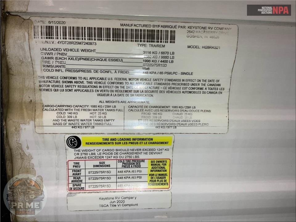 2021 Keystone Rv M-28 RKS - HIDEOUT LUXURY SERIES — фото 54
