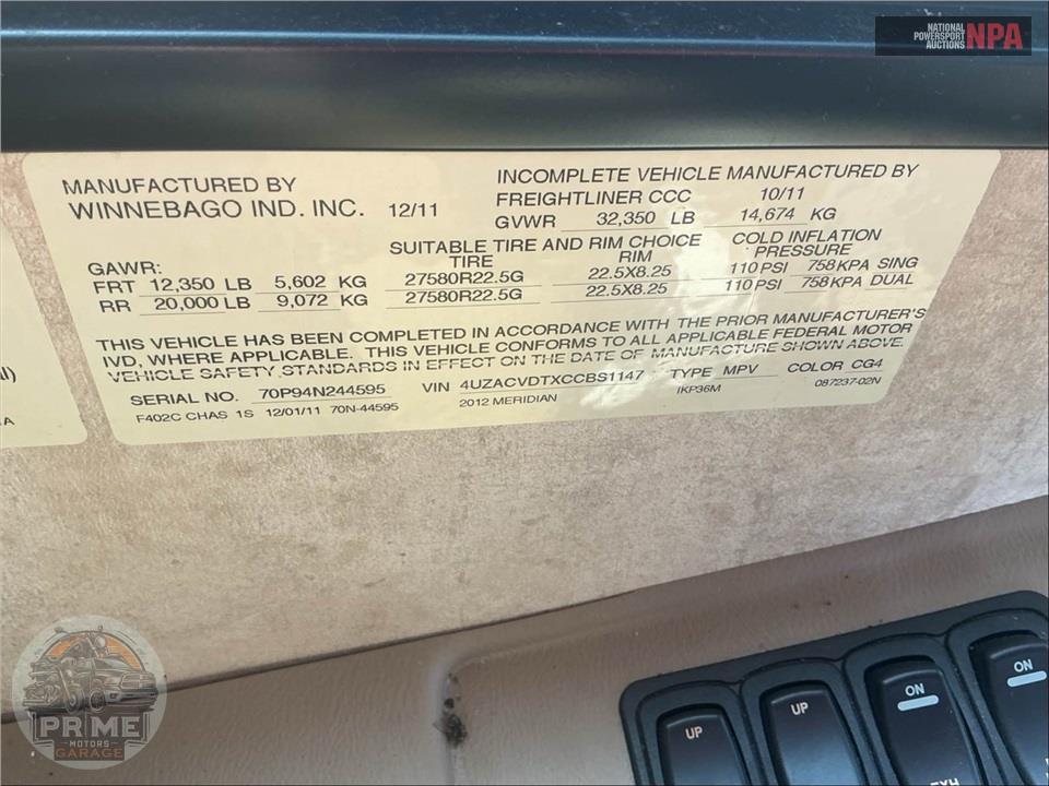 2012 Winnebago M-36M-CUMMINS 360HP - JOURNEY SERIES — фото 65