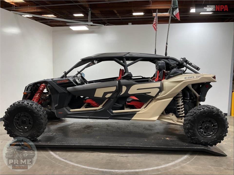 2023 Can-Am MAVERICK X3 MAX X RS TURBO RR 72 (BLUE/TAN/RED) — фото 3