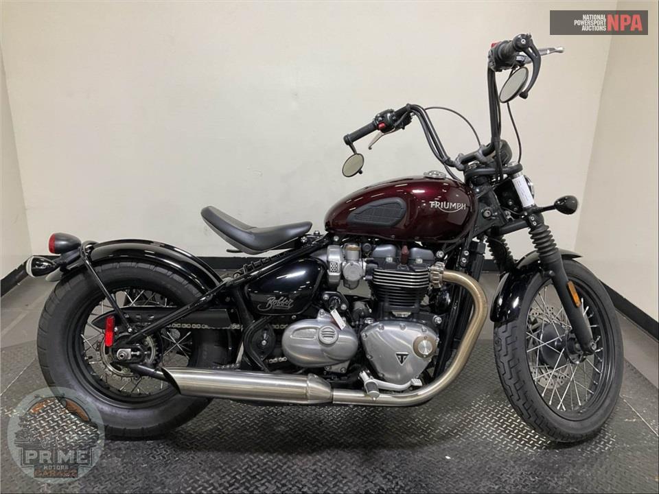 2018 Triumph BONNEVILLE BOBBER (RED/GREEN) — фото 1