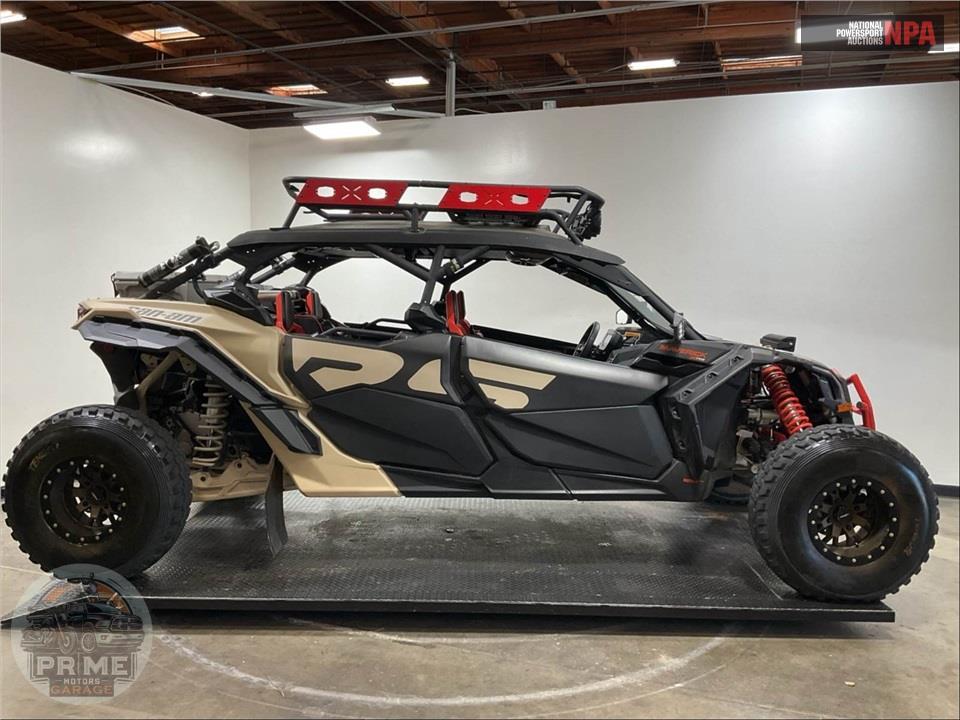 2023 Can-Am MAVERICK X3 MAX X RS TURBO RR 72 (BLUE/TAN/RED) — фото 1