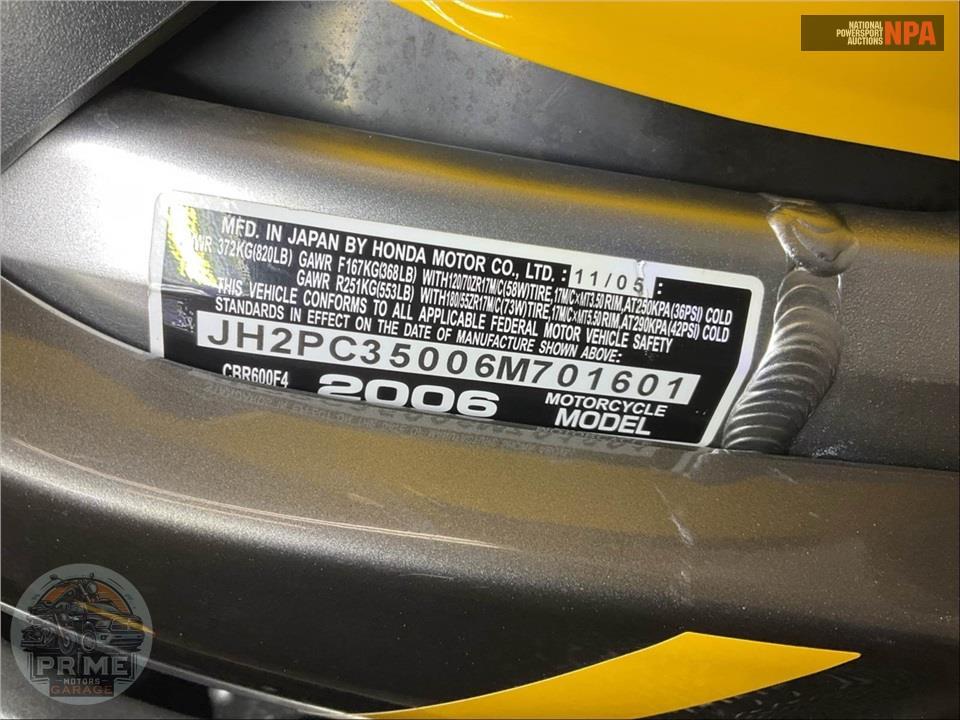 2006 Honda CBR600F46 — фото 19