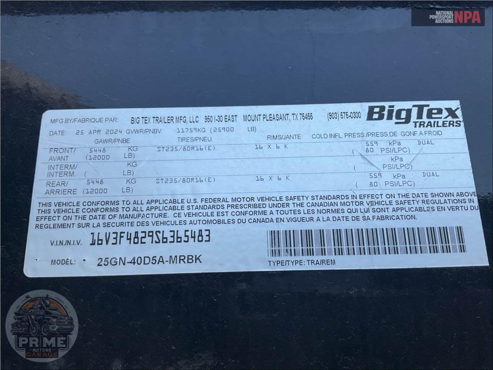 2025 Big Tex Trailers 25GN-40D5A-MRBK — фото 19