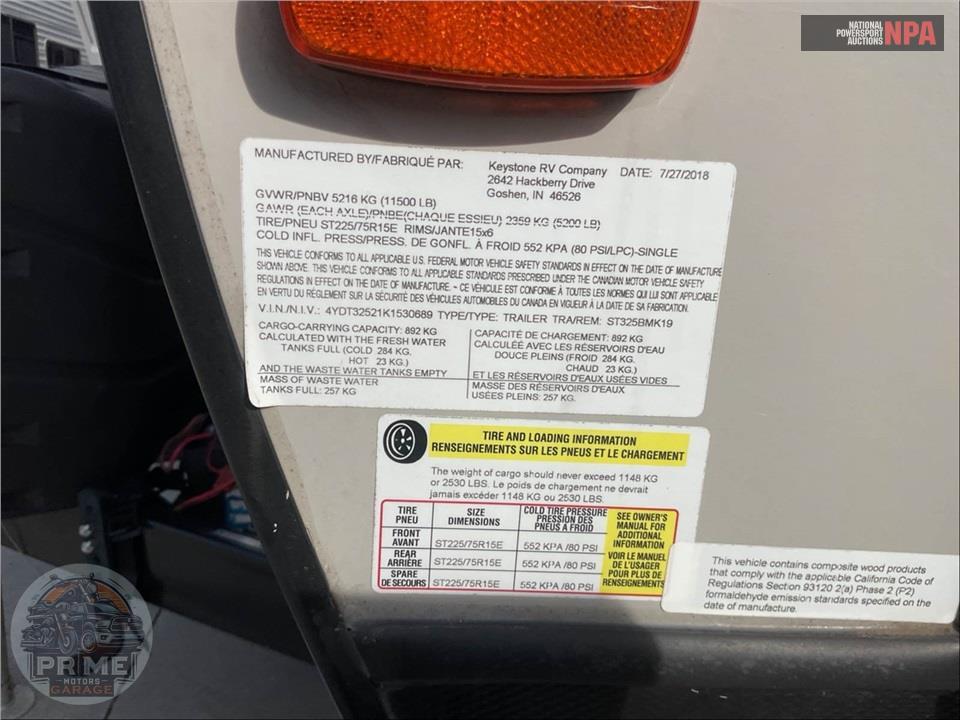 2019 Keystone Rv M-325 BMK - SPRINTER LIMITED SERIES — фото 58