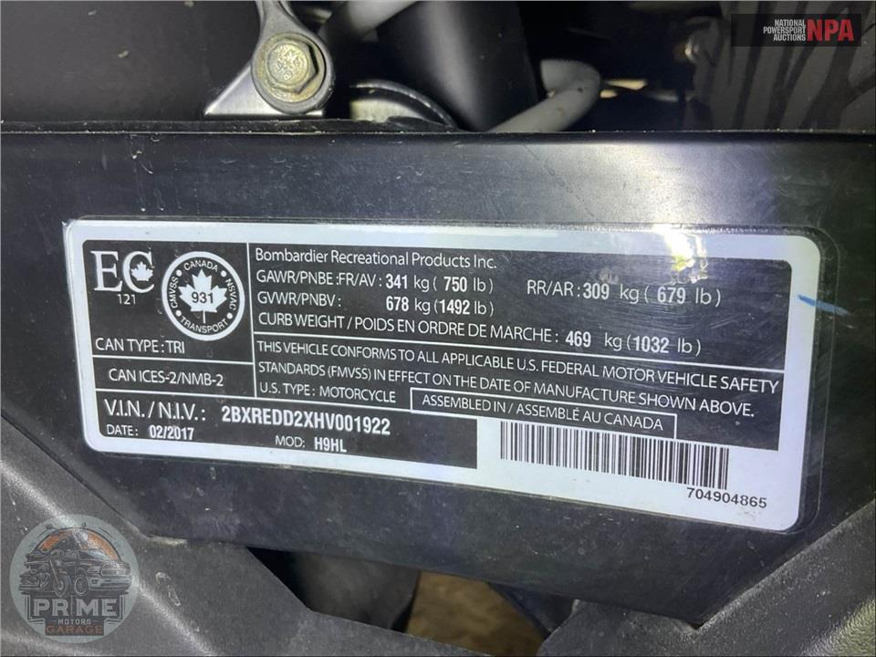 2017 Can-Am SPYDER F3 SE6 LIMITED — фото 28
