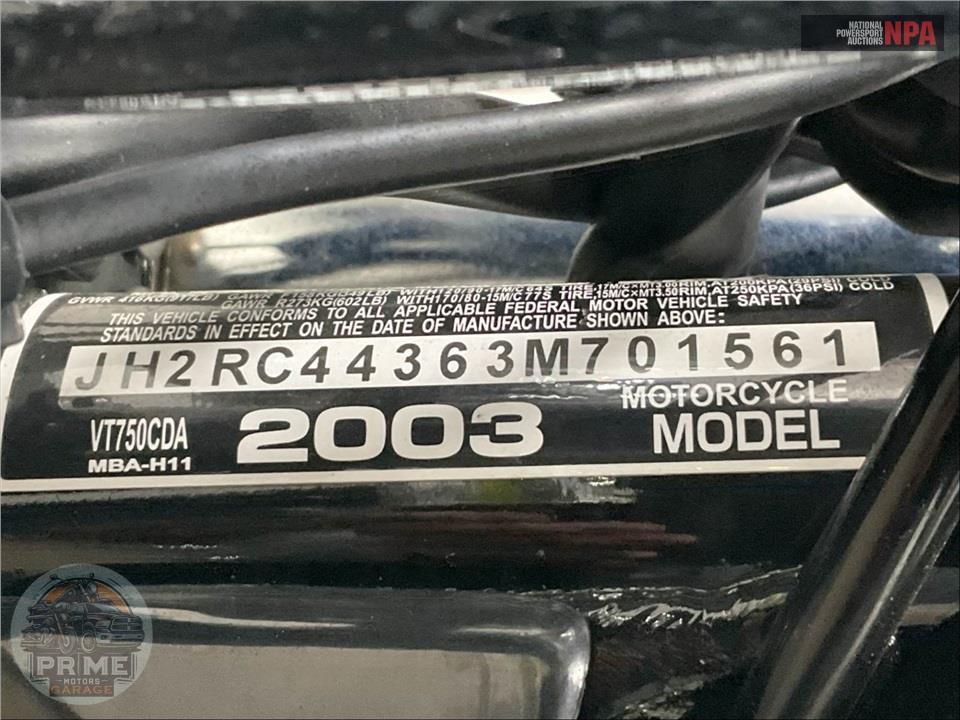 2003 Honda VT750CDA3 SHADOW ACE DLX — фото 20