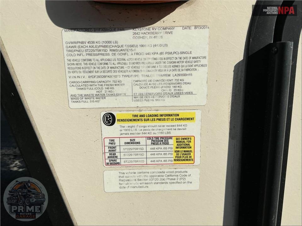 2015 Keystone Rv M-293 SBH - LAREDO FIFTH WHEEL SERIES — фото 69