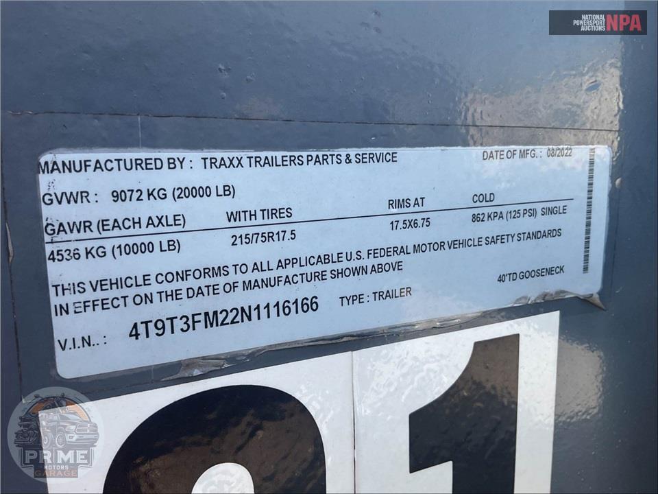 2022 Traxx Trailers 40"TD GOOSENECK — фото 18