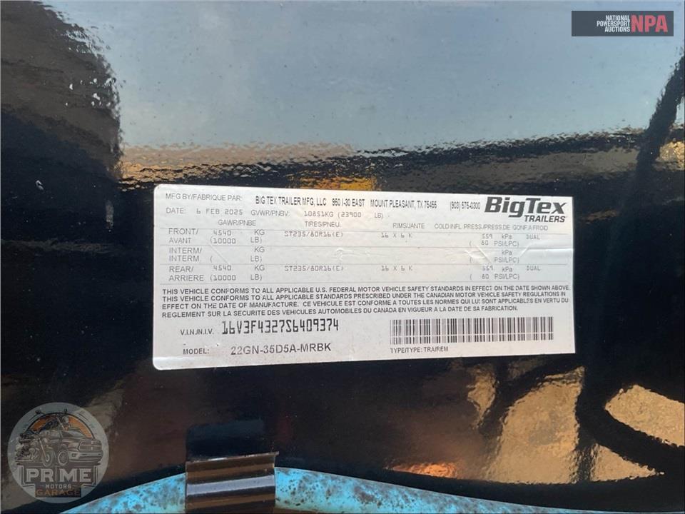 2025 Big Tex Trailers 22GN-35D5A-MRBK — фото 14
